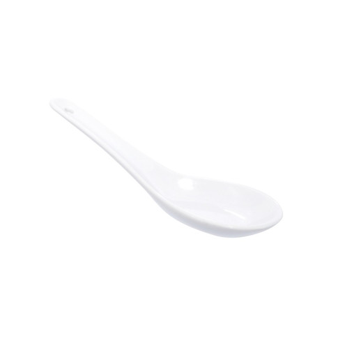 Mini mise en bouche cuillère en porcelaine blanc  130x43mm H45mm