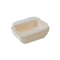 Moule de cuisson bois "Tristan"  avec caissette papier  185x80mm H40mm 600ml