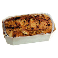 Moule de cuisson bois "Iseult" avec caissette papier  120x90mm H40mm 300ml