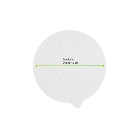 Opercule scellable en papier blanc