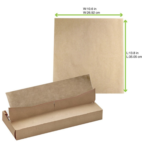 Papier alimentaire kraft en Boite distributrice  350x270mm