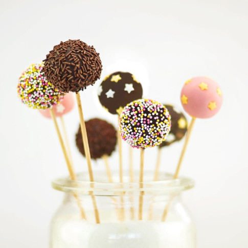 Batonnet rond bois pour pop cake   H95mm