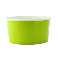 Saladier rond en carton vert "Buckaty"  H75mm 900ml