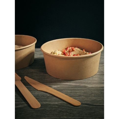 Saladier rond en carton kraft "Buckaty"   H100mm 1200ml