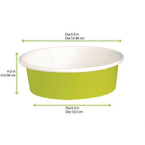 Saladier vert multi-usage "Buckaty"   H50mm 580ml