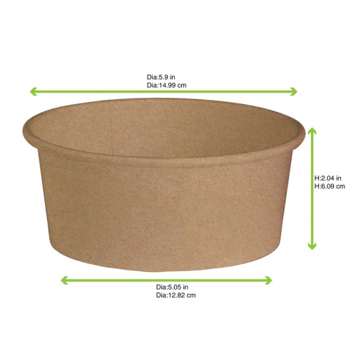 Saladier kraft "Buckaty" multi-usage  H60mm 700ml