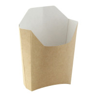 Pochette kraft pour frites 250gsm  115x90mm H110mm