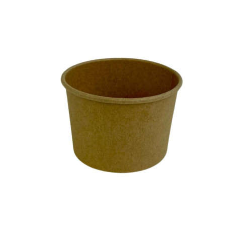Pot carton kraft brun chaud et froid  H50mm 134ml