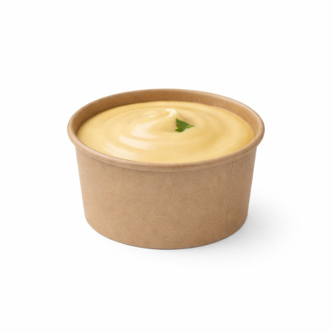 Pot carton kraft brun chaud et froid  H40mm 86ml