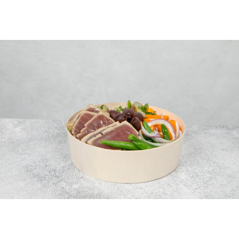 Bol rond en bois "Samourai"   H45mm 710ml