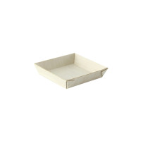 Barquette carrée en bois "Samouraï"  70x70mm H15mm