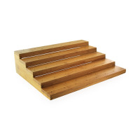 Support en bambou forme escalier pour 75 piques 360x305mm H95mm