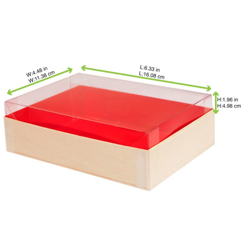 Couvercle PET transparent "Samourai"  161x114mm H50mm