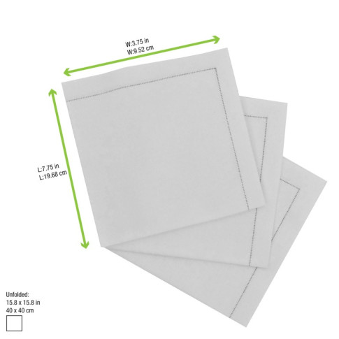 Serviette de table coton crème  400x395mm