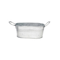 Baquet ovale en métal  120x70mm H55mm 220ml