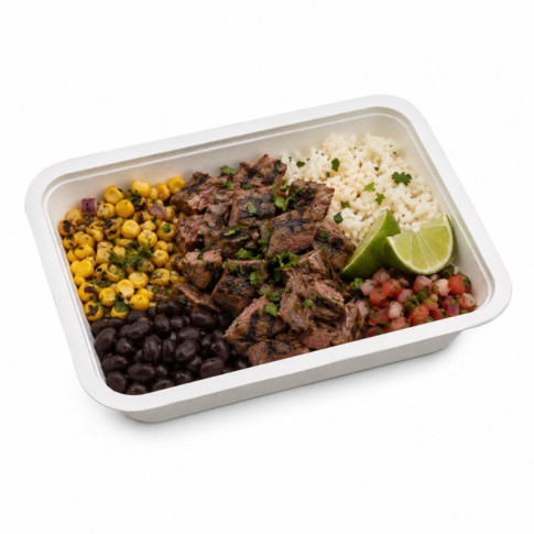 Barquette scellable pulpe laminée PLA  190x137mm H40mm 750ml