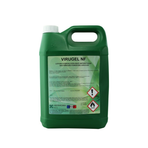 Solution hydroalcoolique 5L  150x100mm H290mm 5000ml