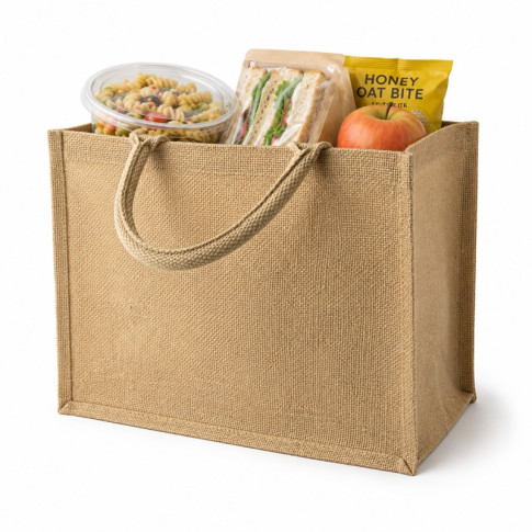 Sac cabas en jute brun 320x200mm H250mm
