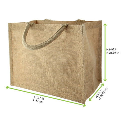 Sac cabas en jute brun 320x200mm H250mm