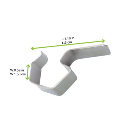 Clip de fermeture en inox pour bocal Weck  30x15mm H1mm