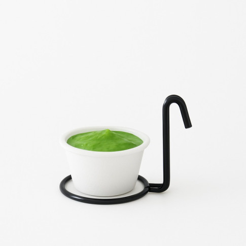 Porte pot métal noir   H70mm