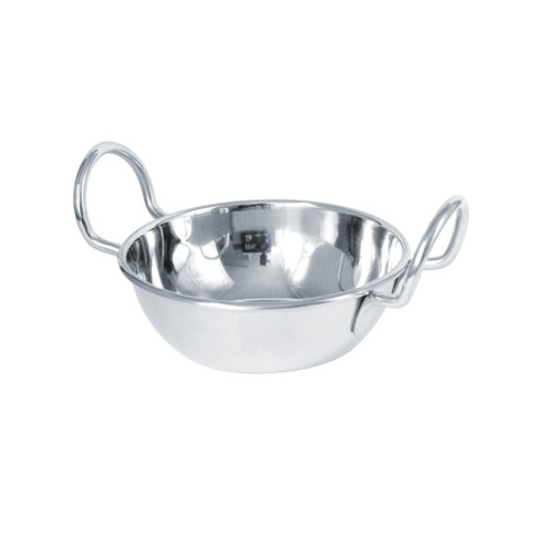 Plat inox Balti avec poignées    250ml