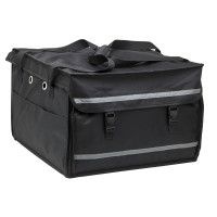 Caisse scooter/sac a dos ISO noir 2 ouvertures etagere 495x495mm H320mm