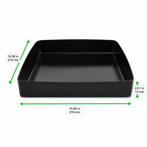 Panier BBQ solide avec bordure 279x279mm H30mm