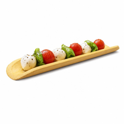Support bambou Amagi, quart de tige longue et arrondie 200x35mm H15mm