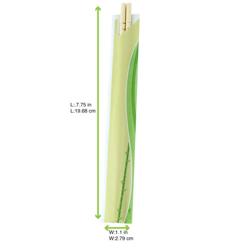 Baguette bambou emballée par paire   H200mm