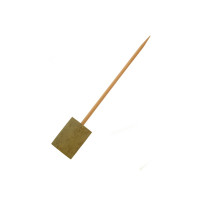 Pique bambou avec une extrémité en bloc en bambou  H150mm