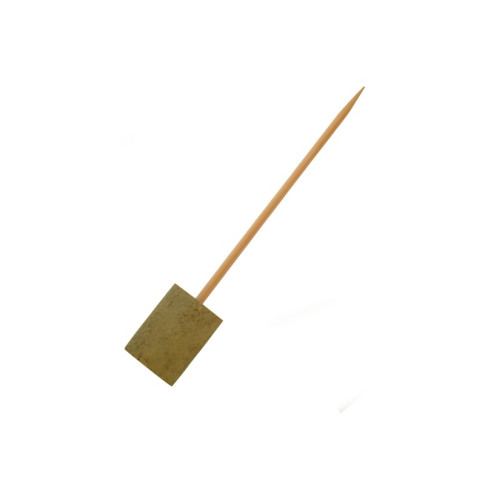 Pique bambou avec une extrémité en bloc en bambou  H150mm