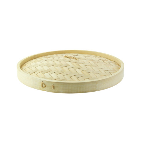 Couvercle plat en bambou tréssé  H50mm