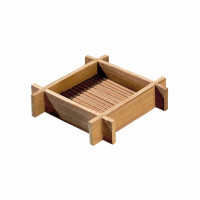 Mini plateau bambou carré "Hanako"  120x120mm H24mm
