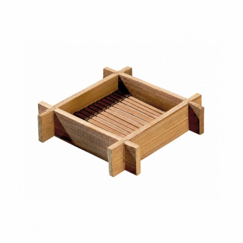 Mini plateau bambou carré "Hanako"  120x120mm H24mm