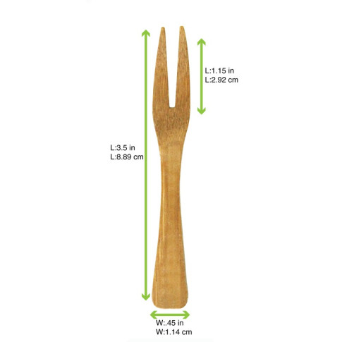 Mini fourchette bambou Kamala  H90mm