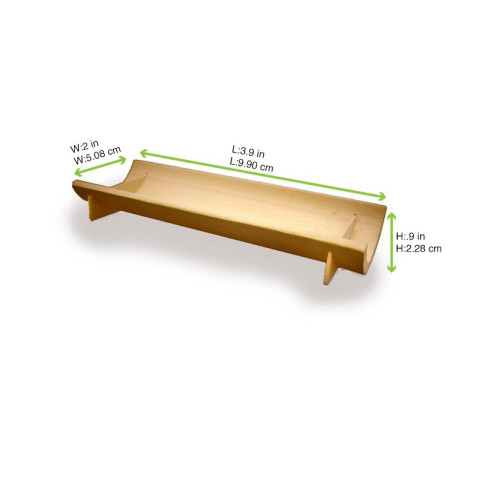 Assiette socle demi-bambou Nagano 100x55mm H25mm