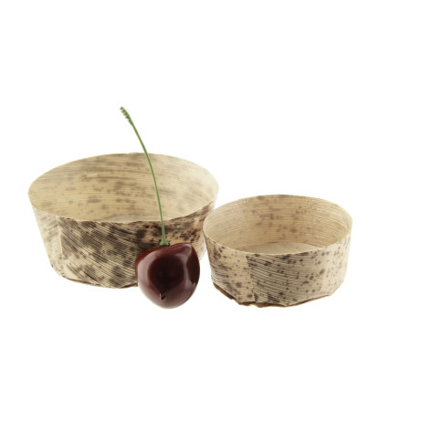 Panier rond en feuille de bambou Anno  H29mm 80ml