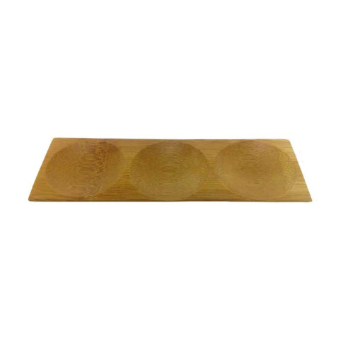 Assiette bambou 3 compartiments "Patong"  180x60mm H10mm