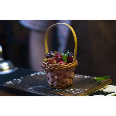 Mini panier osier bicolore "Rai"