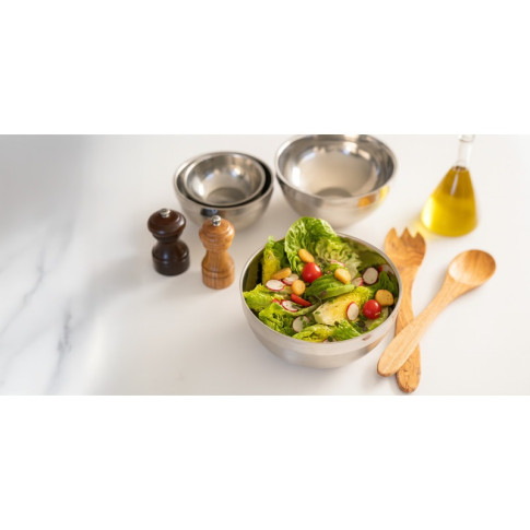 Set de 2 couverts à service bambou   H250mm