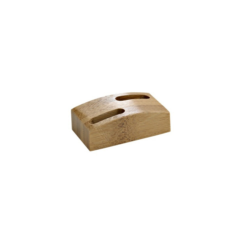 Mini socle bambou pour 2 pics "Shani"  60x35mm H20mm