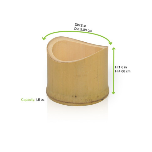 Petit pot bambou   H42mm 37ml