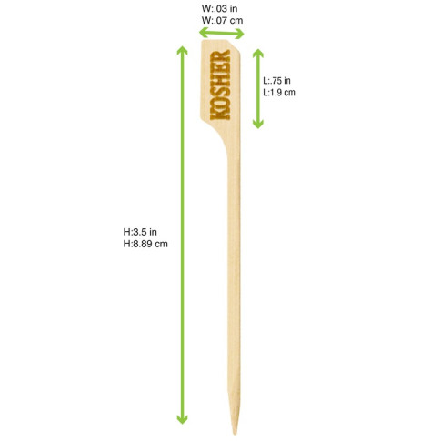 Pique bambou Teppo Gushi inscription Kosher (casher)   H90mm