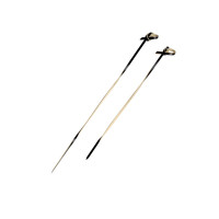 Pique bambou noir torsadé Tingi avec une extrémité boucle  H150mm