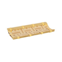 Rectangle bambou tressé "Kobe" 105x50mm