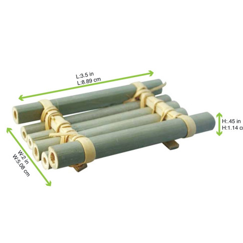 Radeau tube bambou "Nikko" 80x50mm