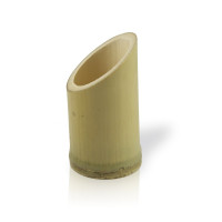 Tube bambou coupe oblique "Asahi"  H90mm 60ml
