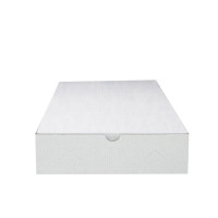 Boite traiteur lunch carton microcannelé blanc  280x190mm H60mm