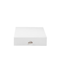 Boîte pâtissière carton blanche 180x180mm H50mm